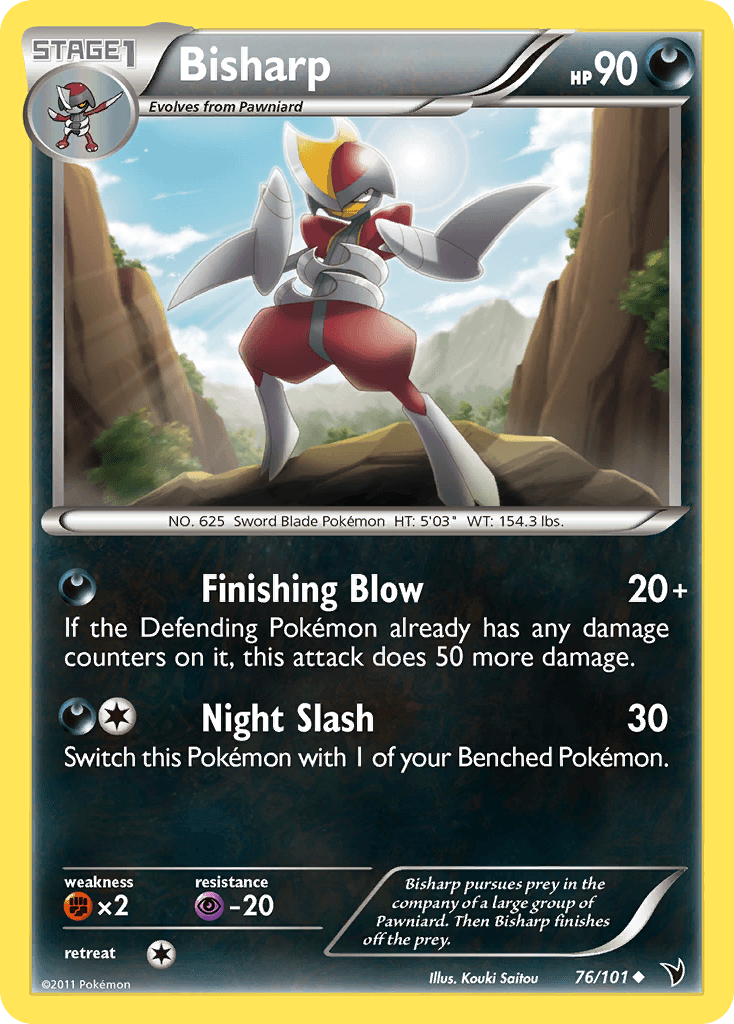 Bisharp Pokémon card