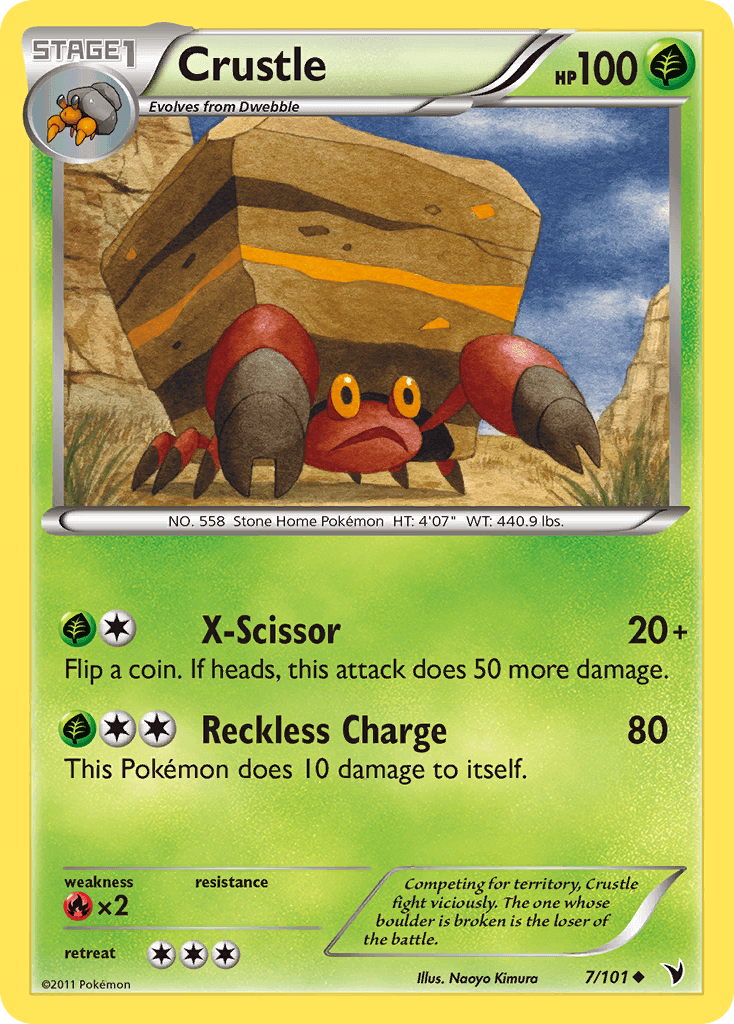 Crustle Pokémon card