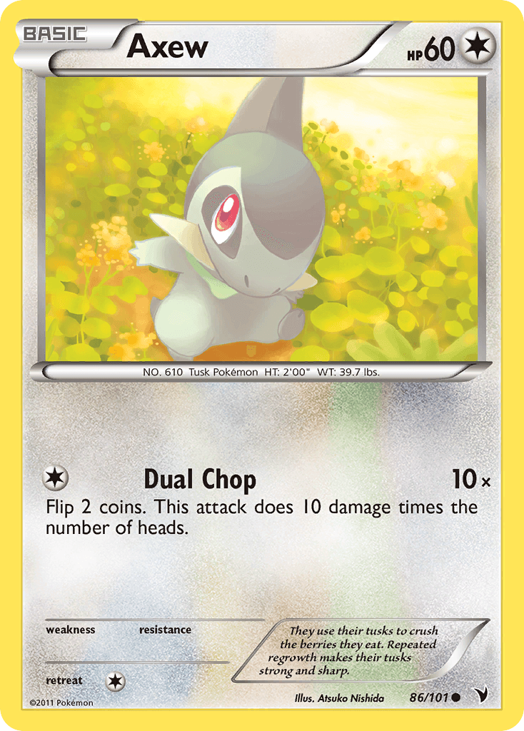 Axew Pokémon card
