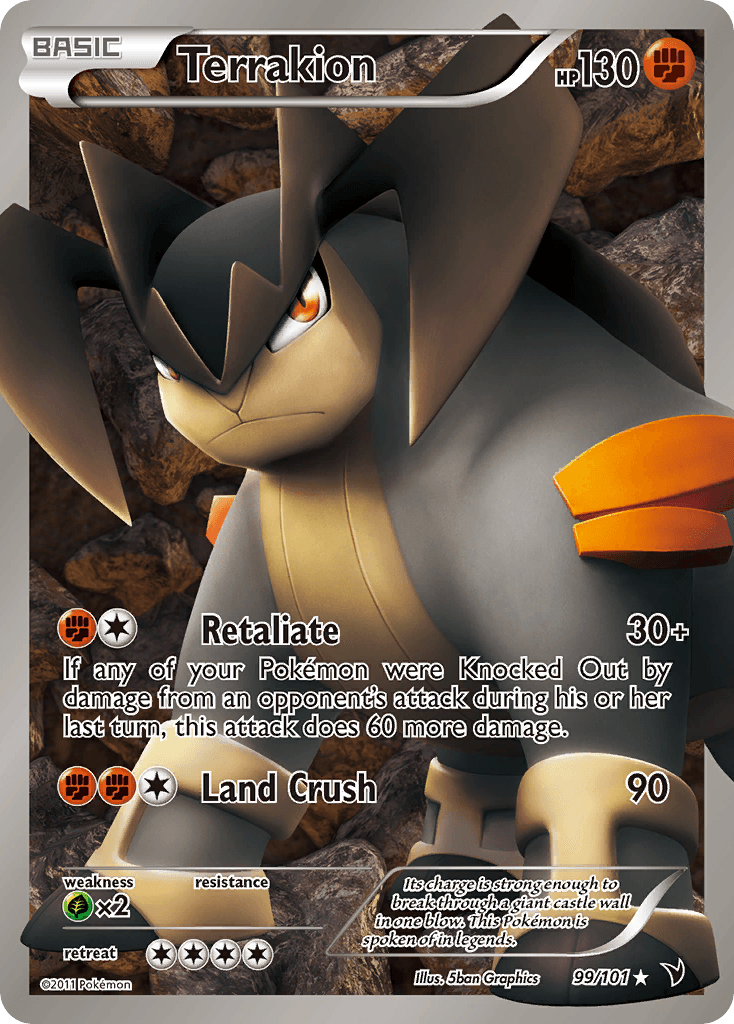 Terrakion Pokémon card