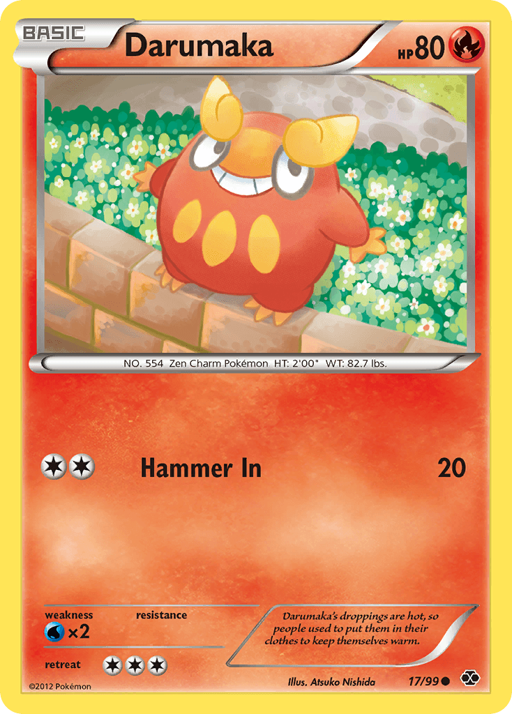 Darumaka Pokémon card