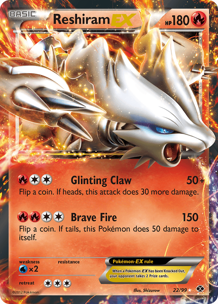 Reshiram-EX Pokémon card
