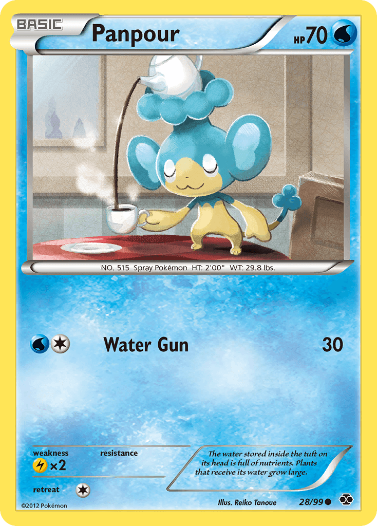 Panpour Pokémon card