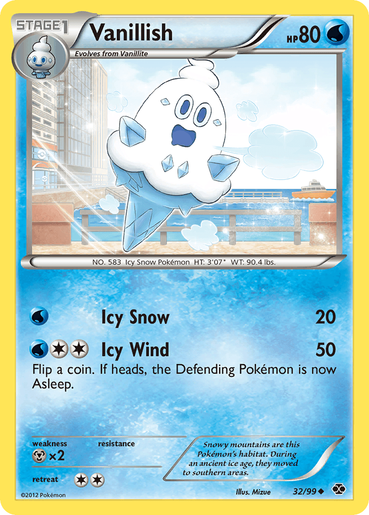 Vanillish Pokémon card