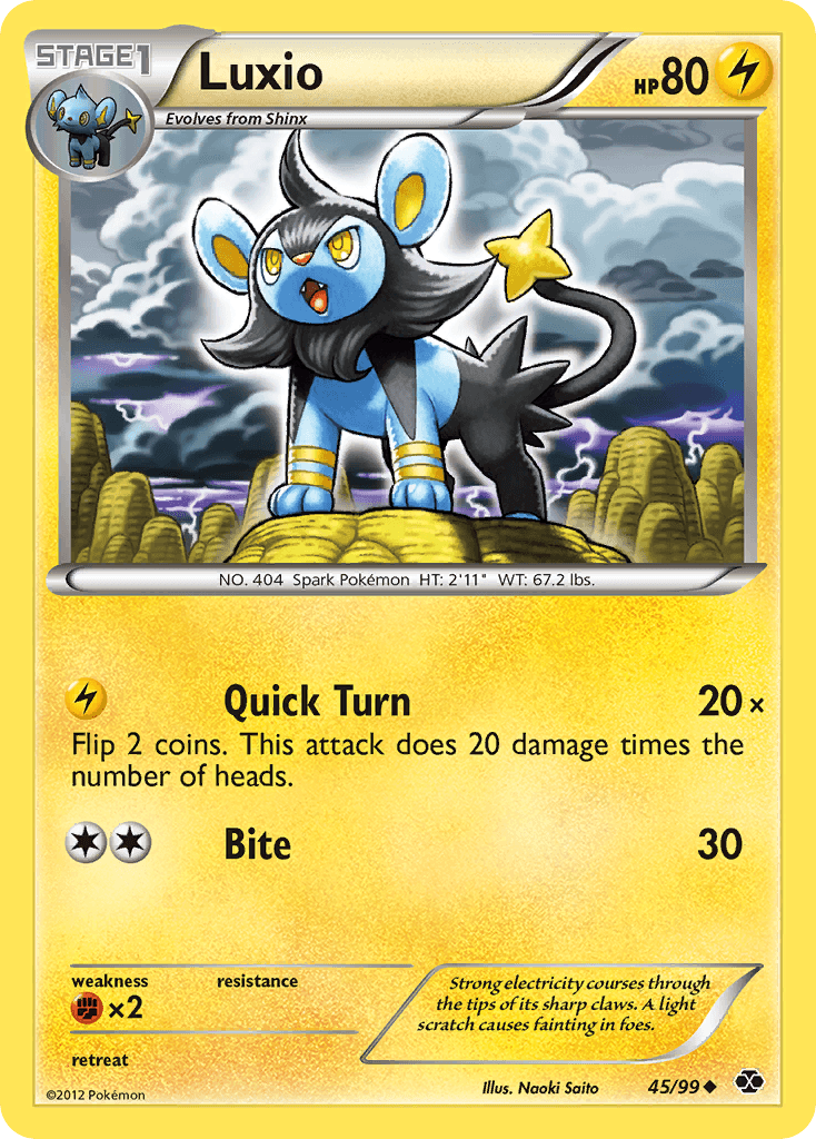 Luxio Pokémon card