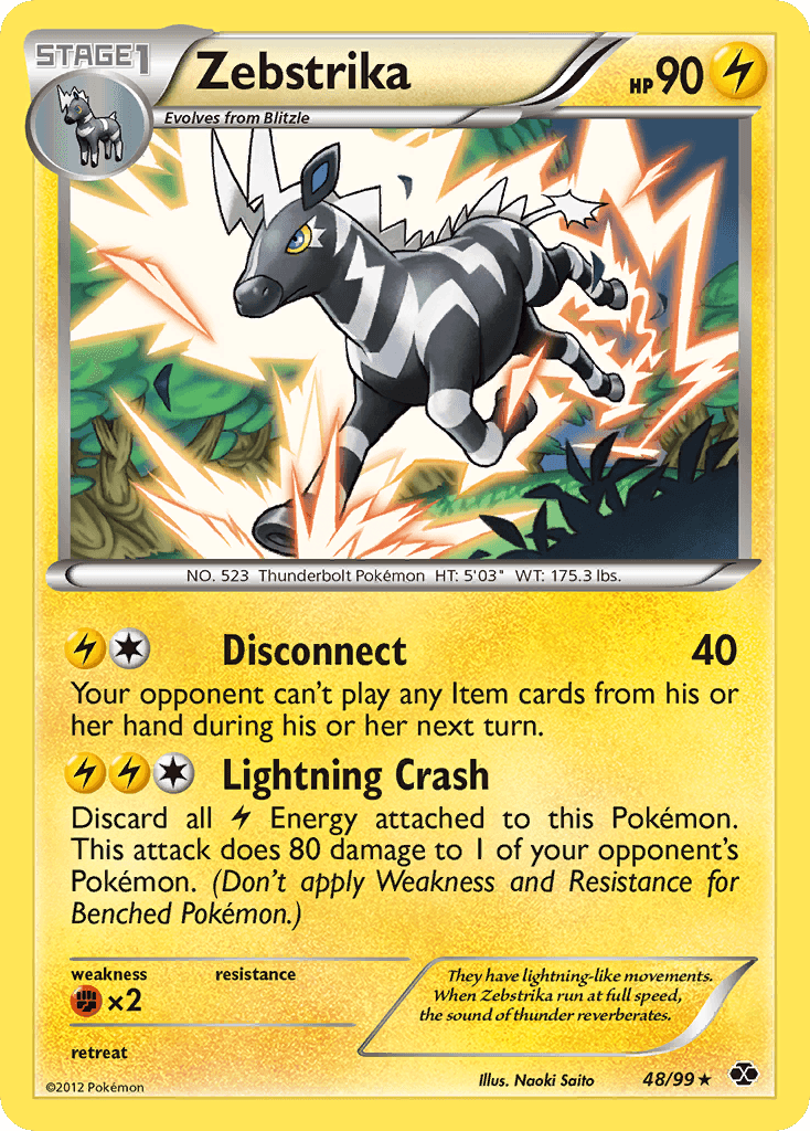 Zebstrika Pokémon card