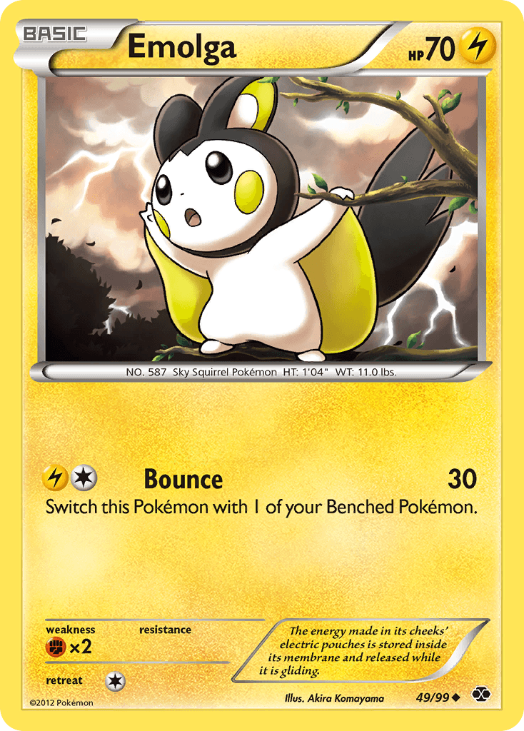 Emolga Pokémon card