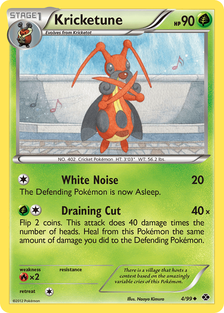 Kricketune Pokémon card