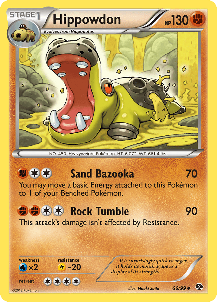 Hippowdon Pokémon card