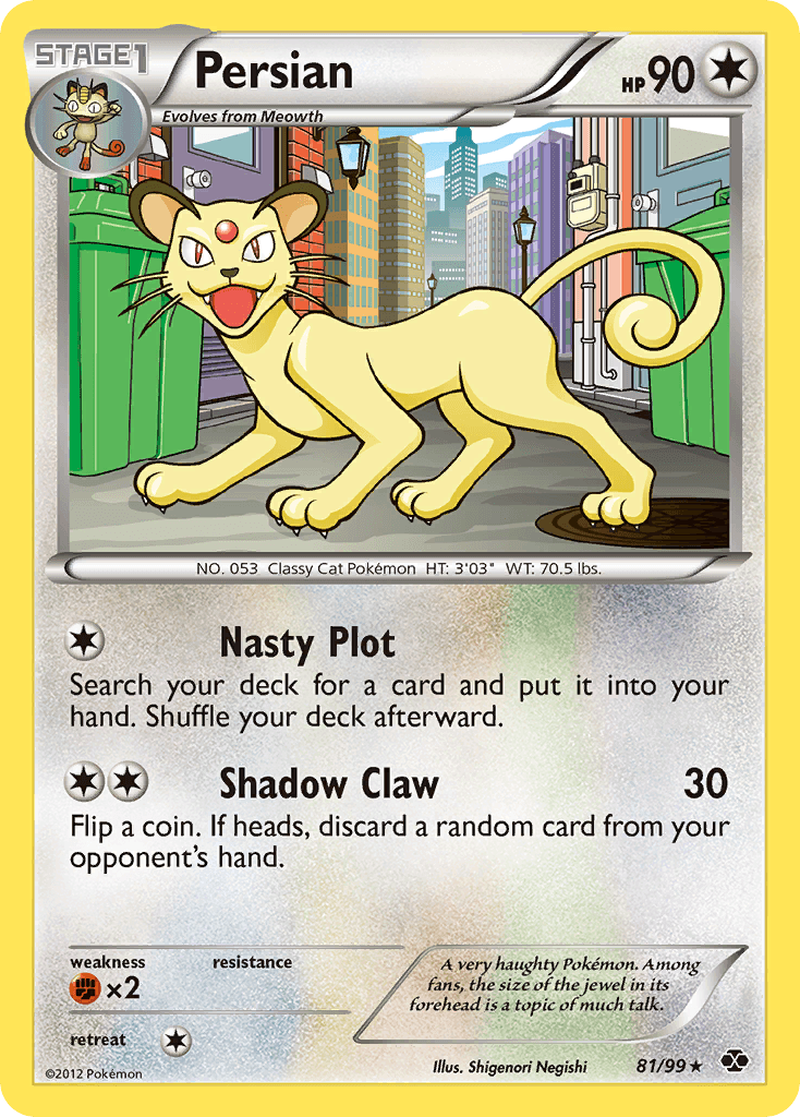 Persian Pokémon card