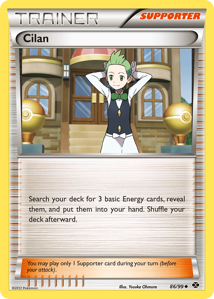 Cilan Pokémon card