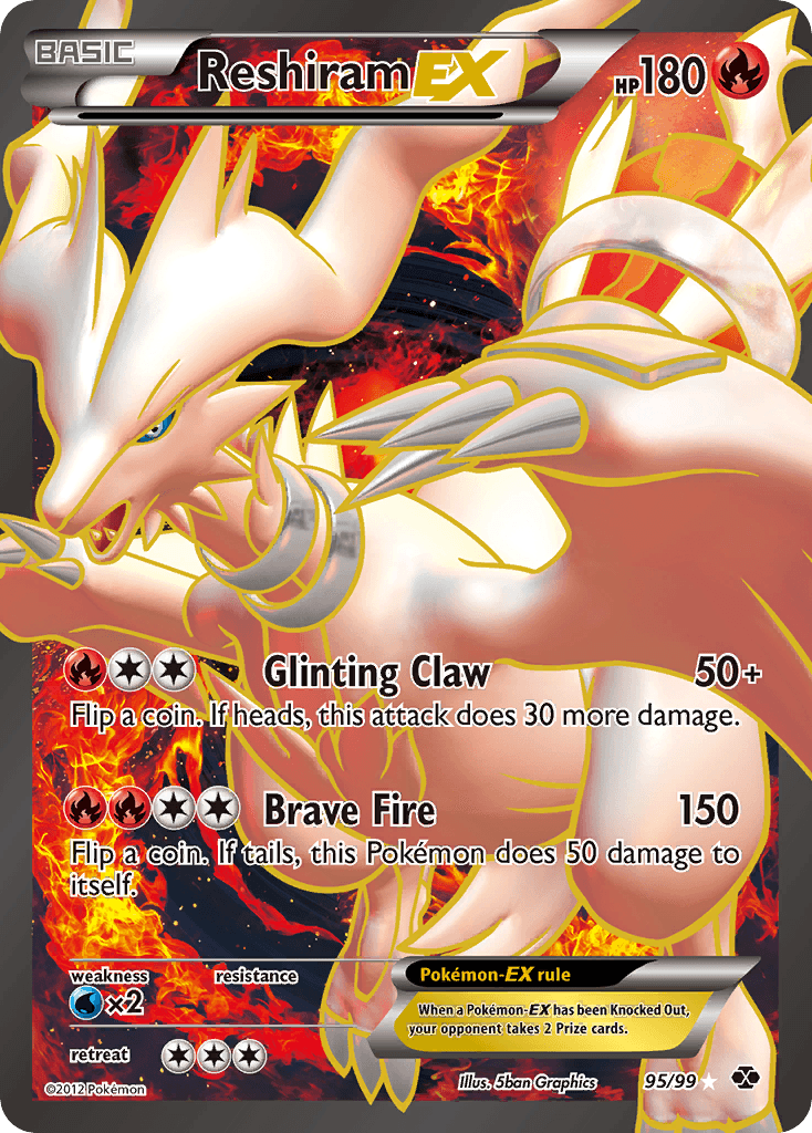 Reshiram-EX Pokémon card