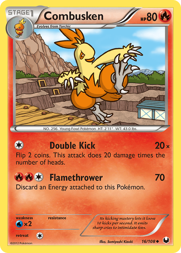 Combusken Pokémon card