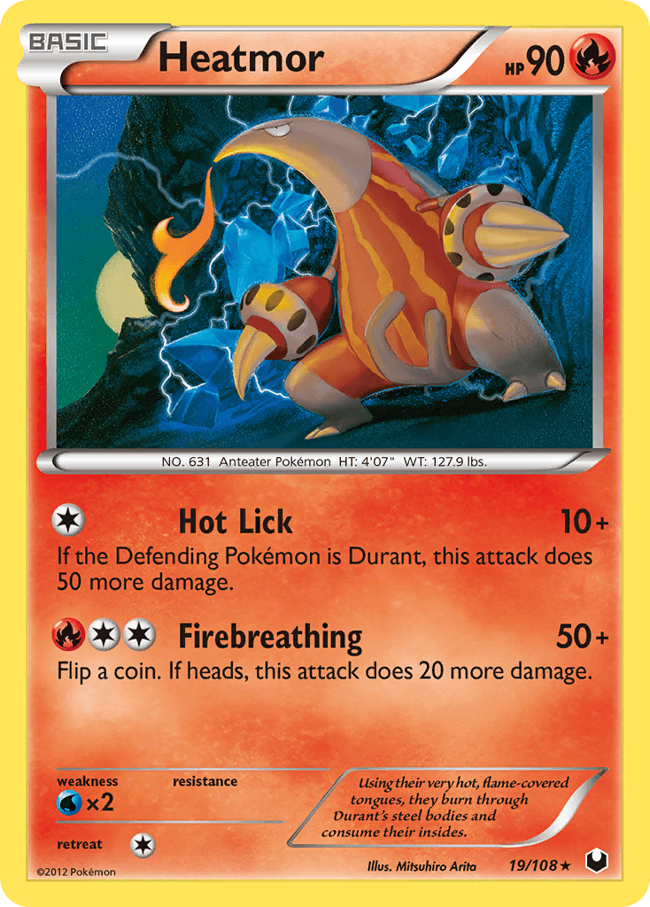 Heatmor Pokémon card