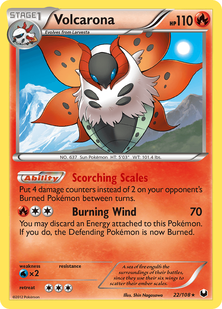 Volcarona Pokémon card