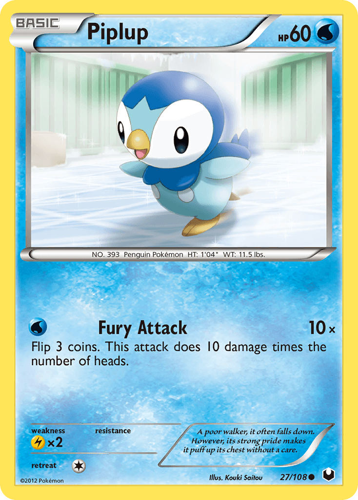 Piplup Pokémon card