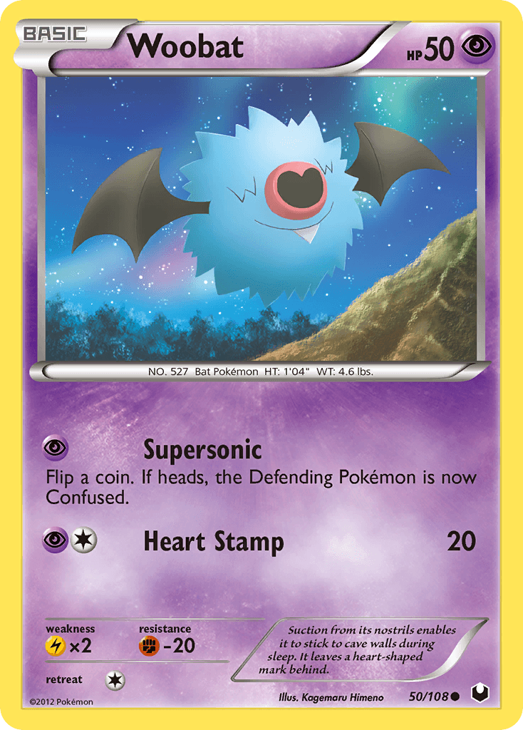 Woobat Pokémon card