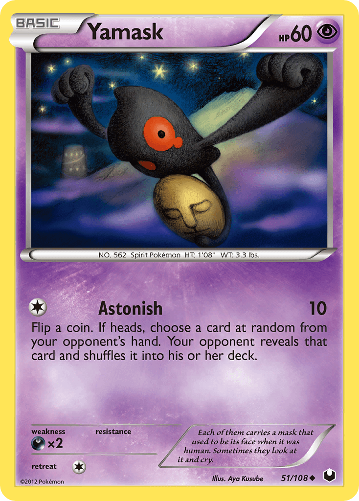 Yamask Pokémon card