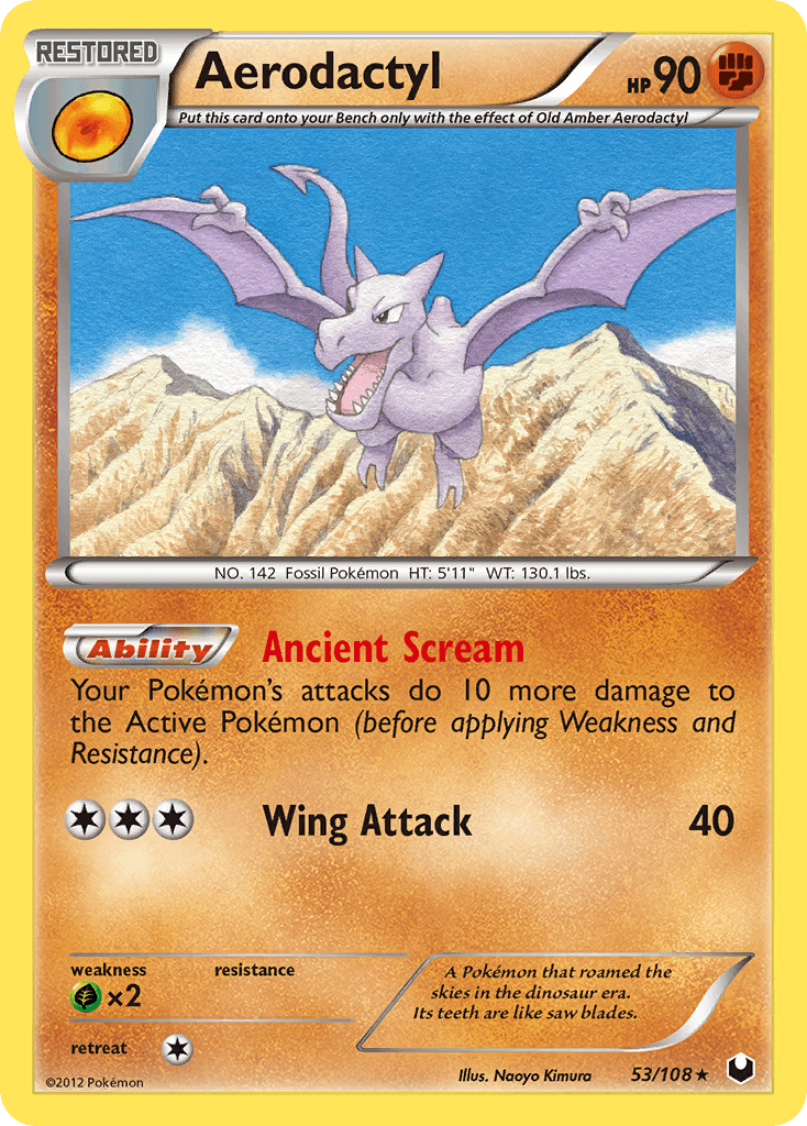 Aerodactyl Pokémon card