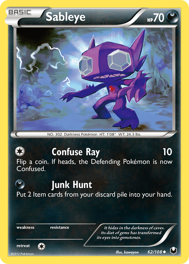 Sableye Pokémon card