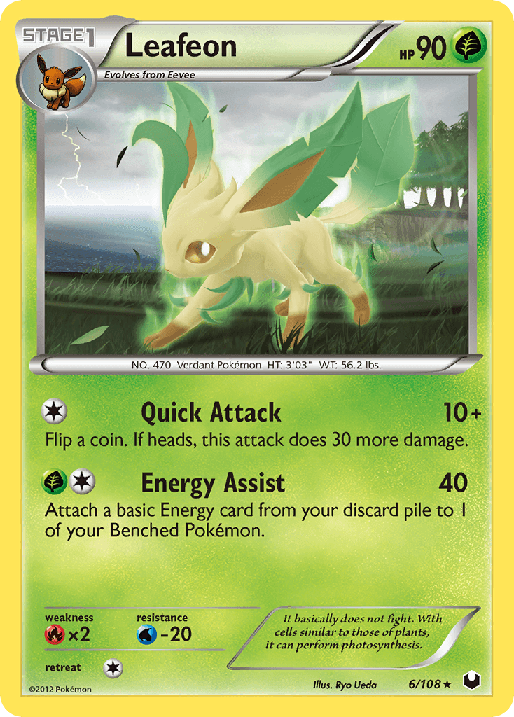 Leafeon Pokémon card
