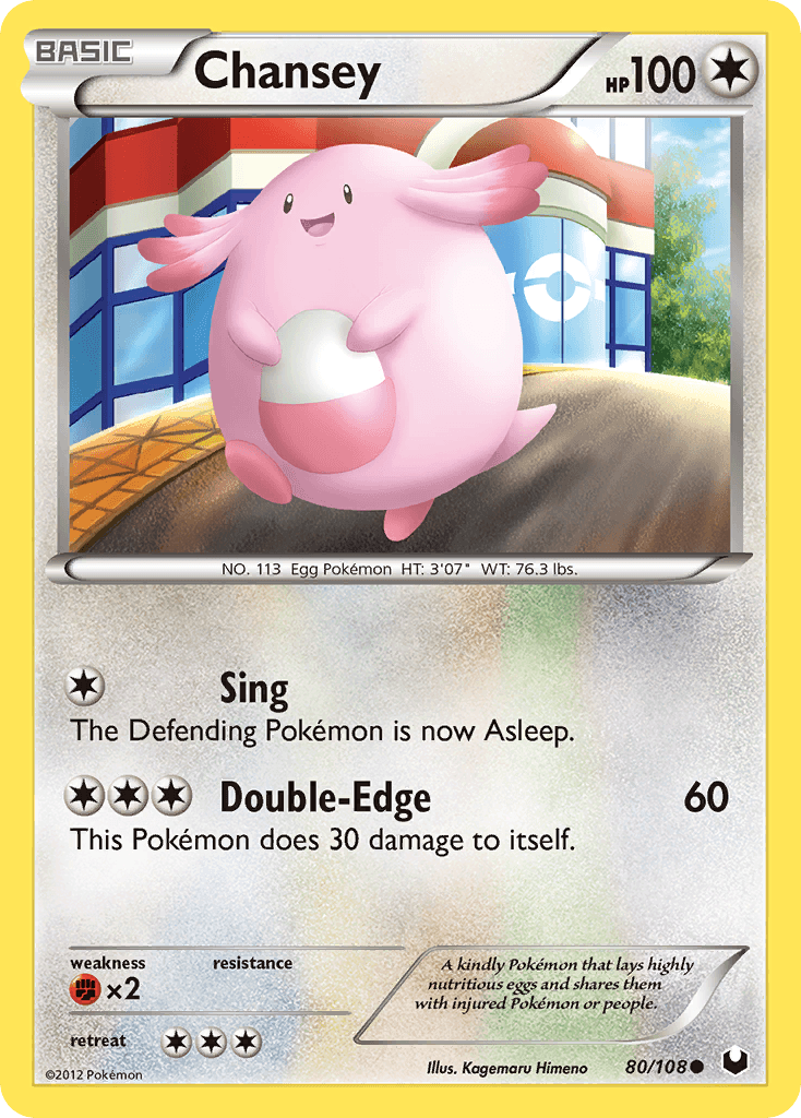 Chansey Pokémon card