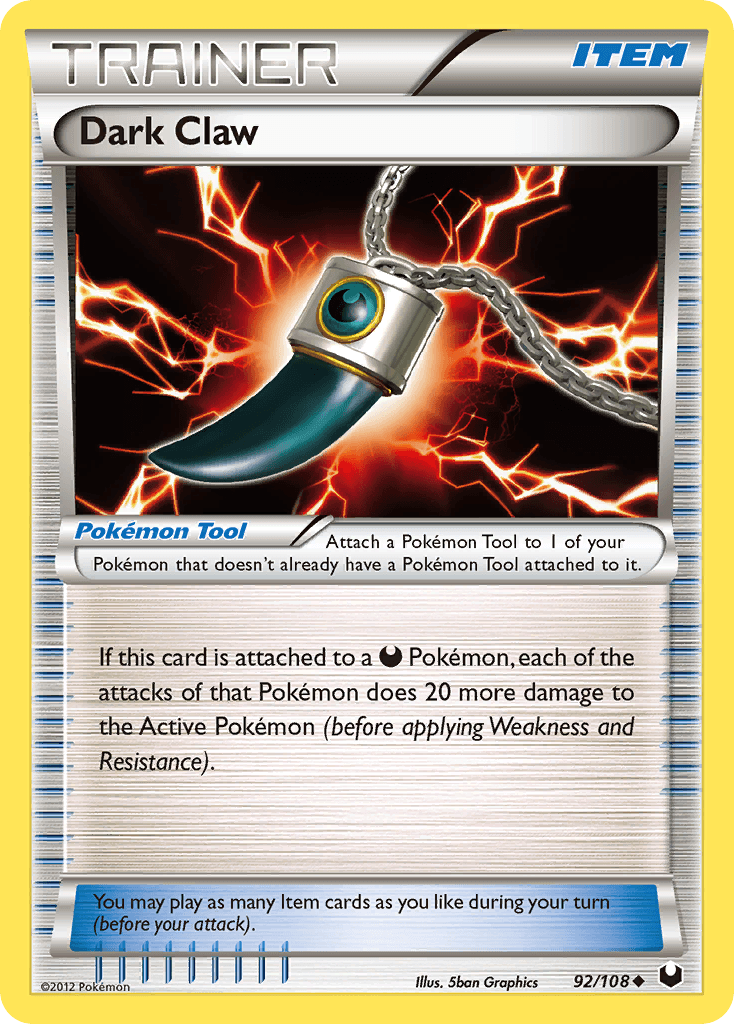 Dark Claw Pokémon card