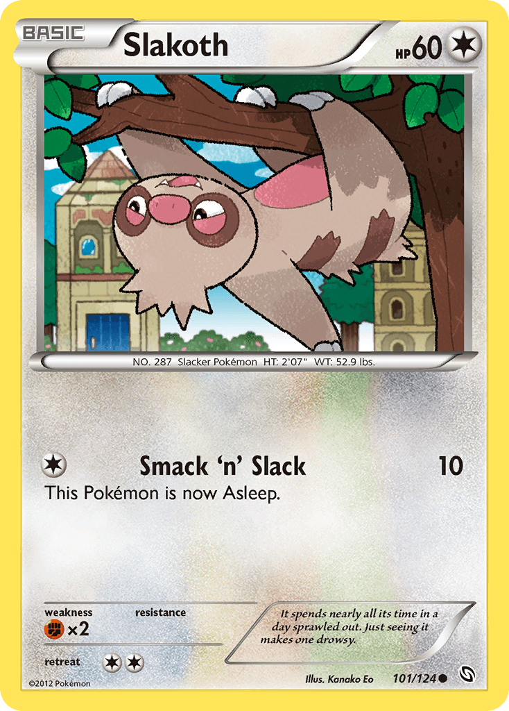 Slakoth Pokémon card