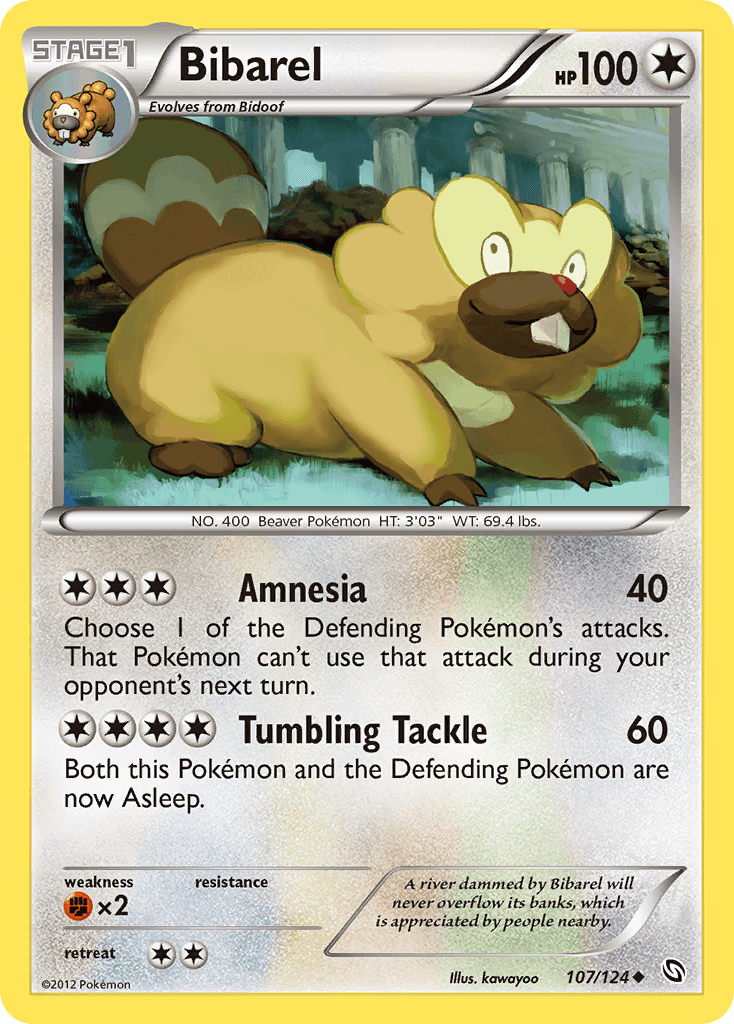 Bibarel Pokémon card