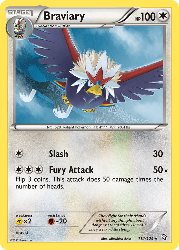 Braviary Pokémon card
