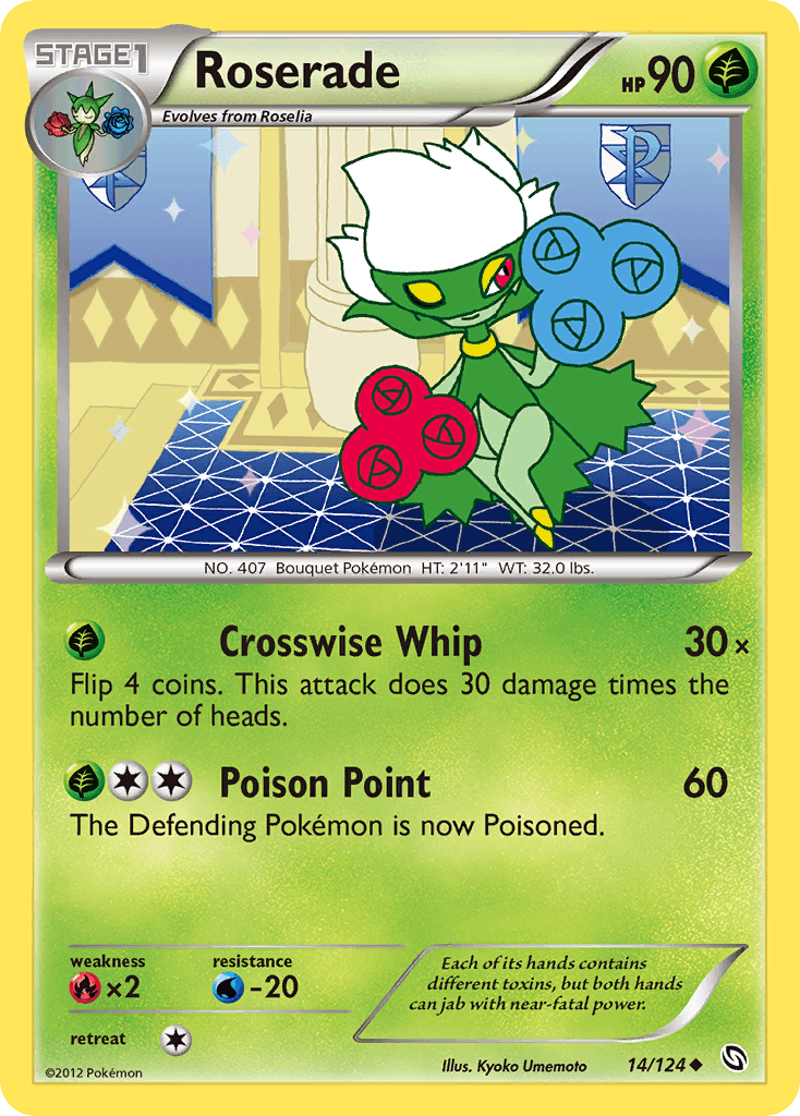 Roserade Pokémon card