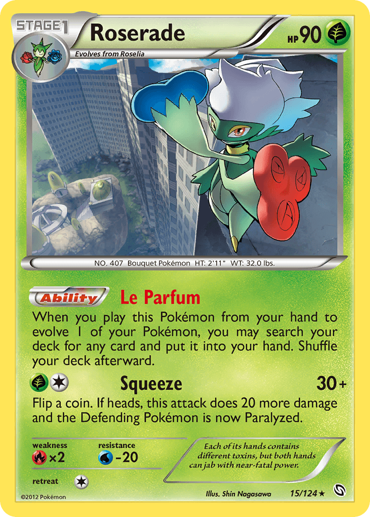 Roserade Pokémon card