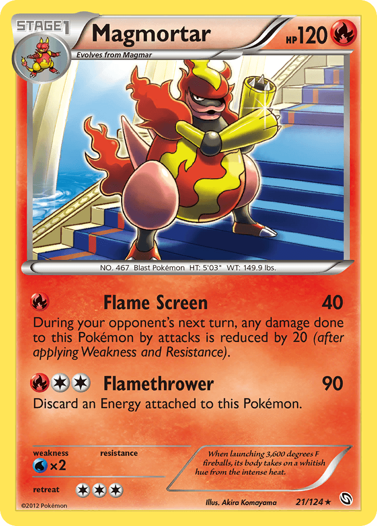 Magmortar Pokémon card