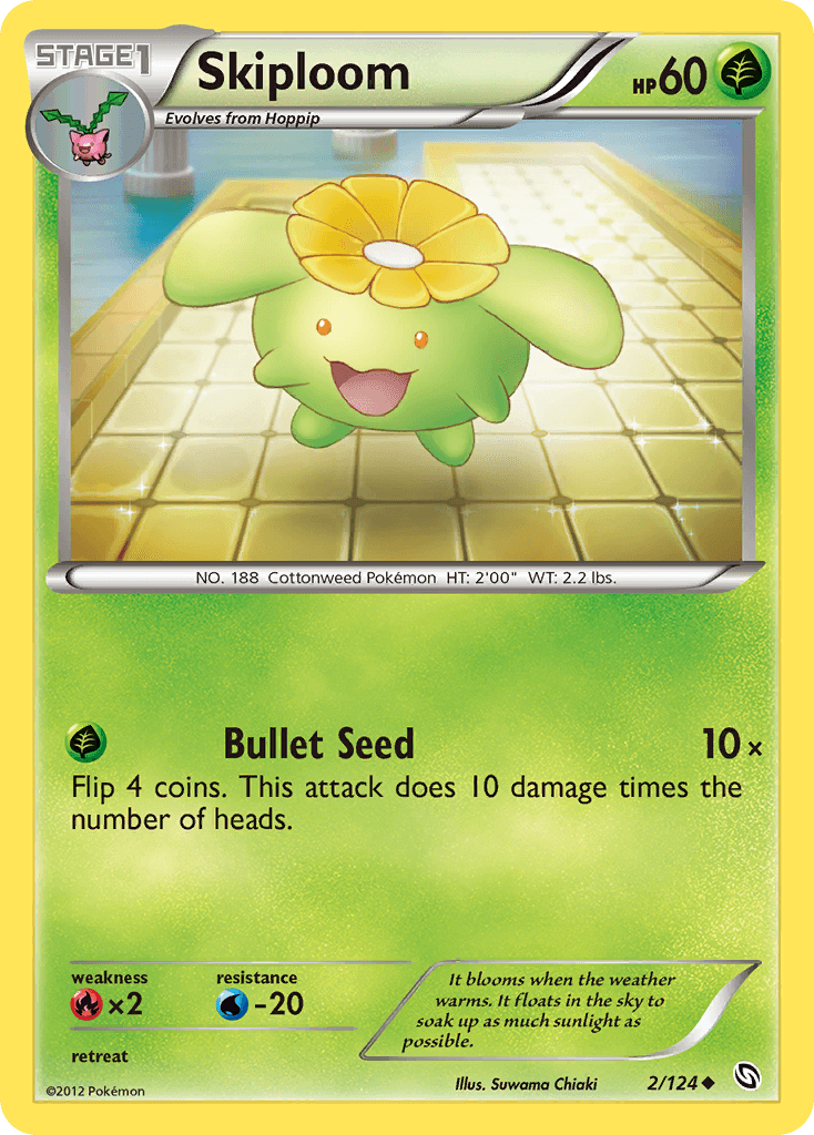 Skiploom Pokémon card