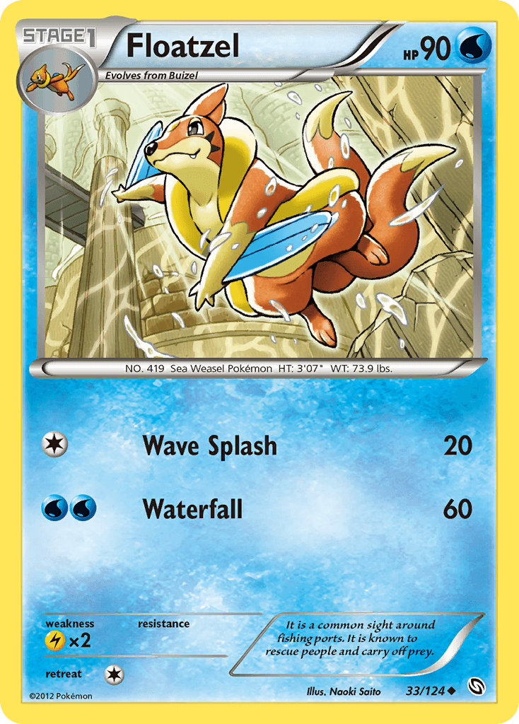 Floatzel Pokémon card