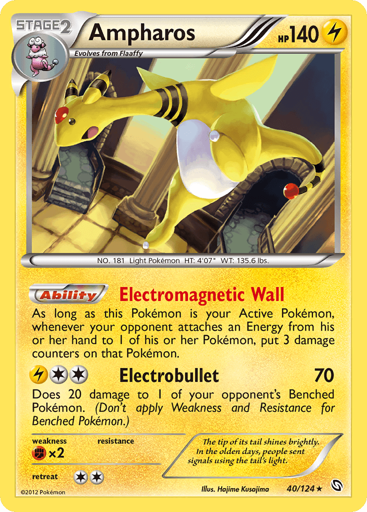 Ampharos Pokémon card