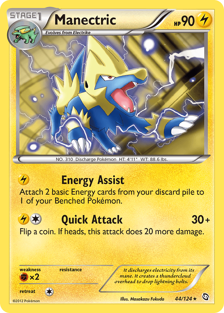 Manectric Pokémon card