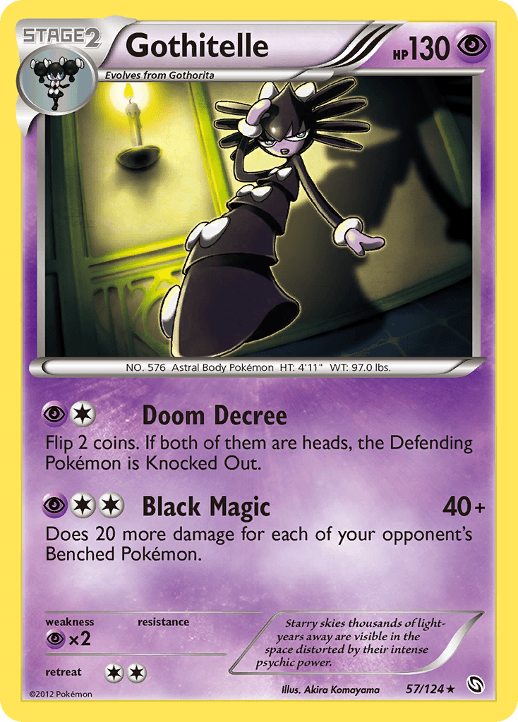 Gothitelle Pokémon card