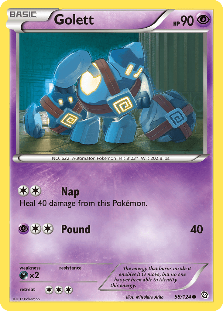 Golett Pokémon card