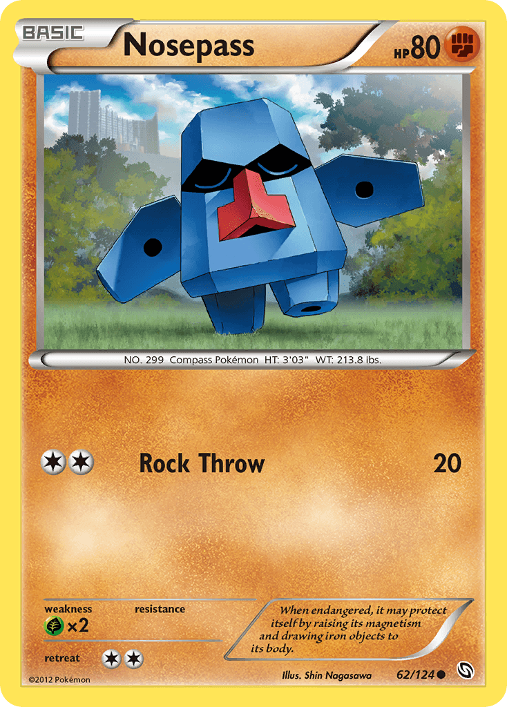 Nosepass Pokémon card