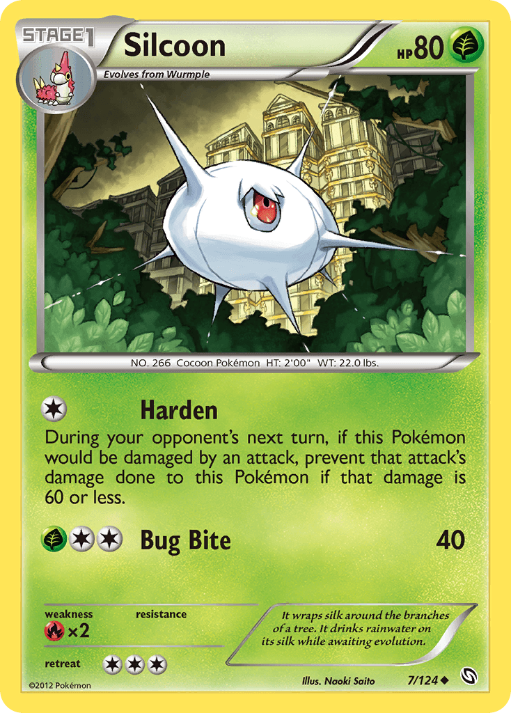 Silcoon Pokémon card