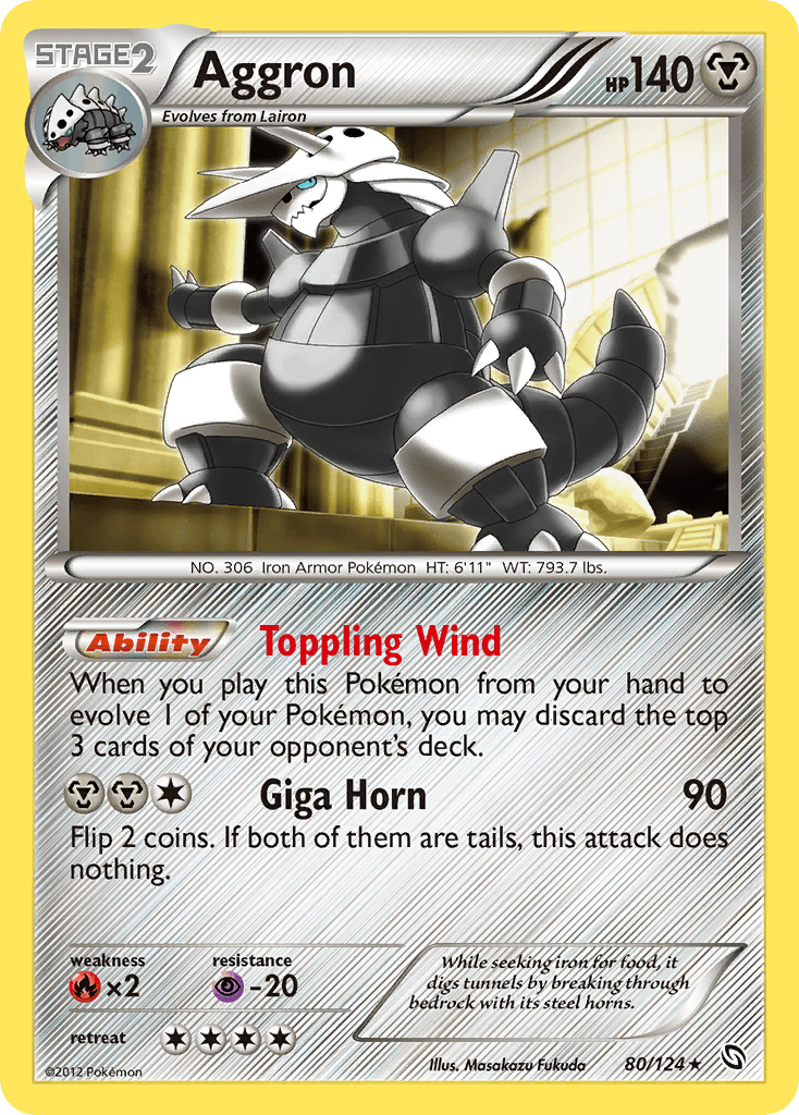 Aggron Pokémon card