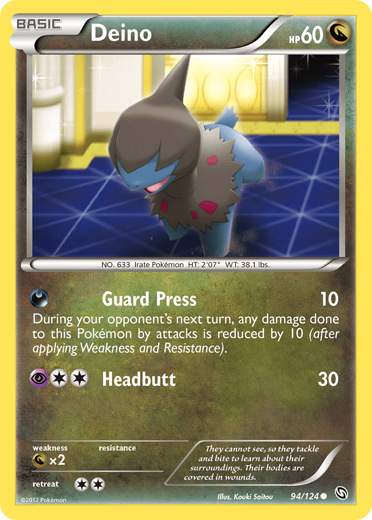 Deino Pokémon card