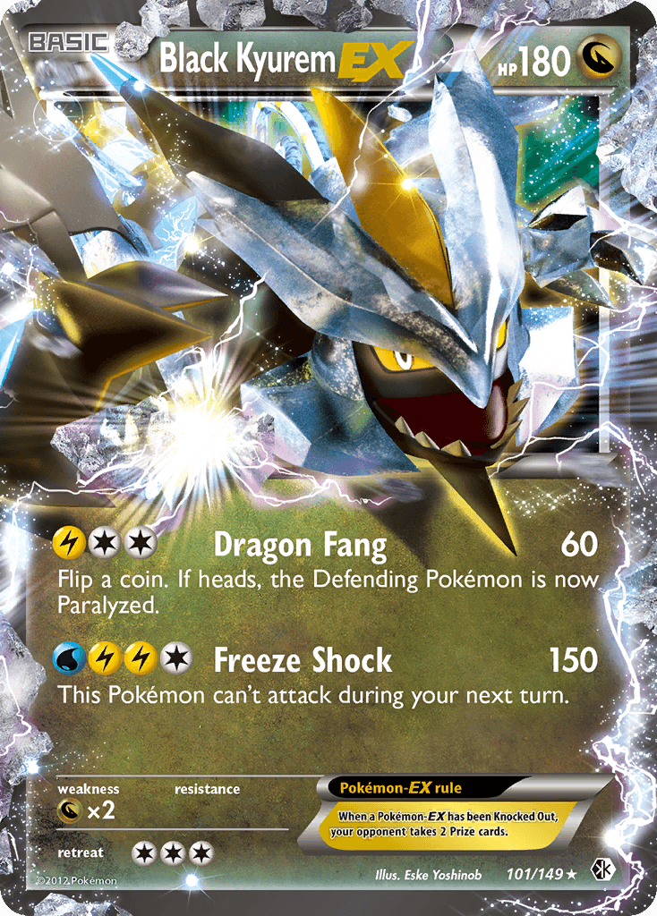 Black Kyurem-EX Pokémon card