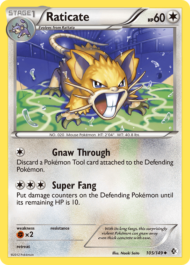 Raticate Pokémon card