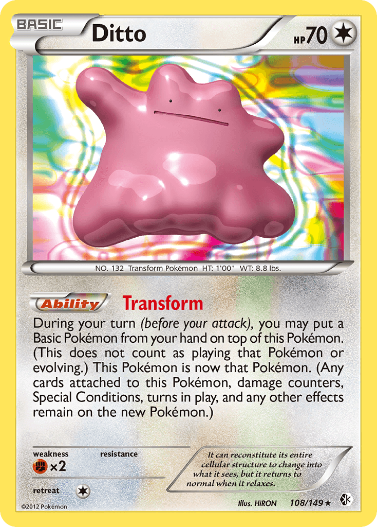 Ditto Pokémon card