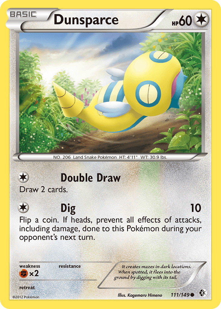 Dunsparce Pokémon card