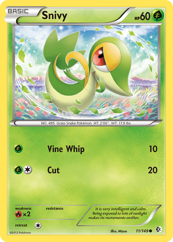 Snivy Pokémon card