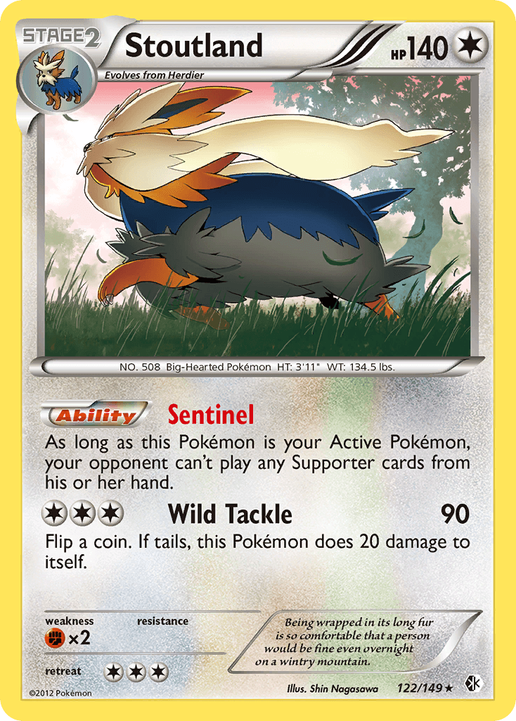 Stoutland Pokémon card