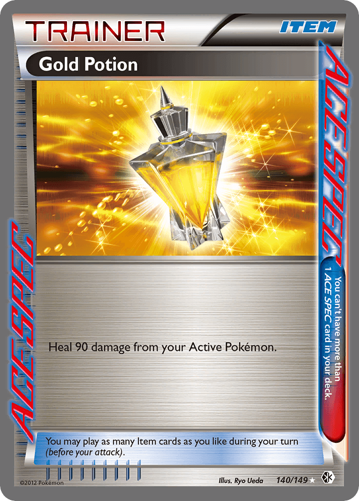 Gold Potion Pokémon card